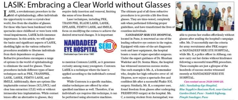 LASIK Technology news-Nandadeep Eye Hospital