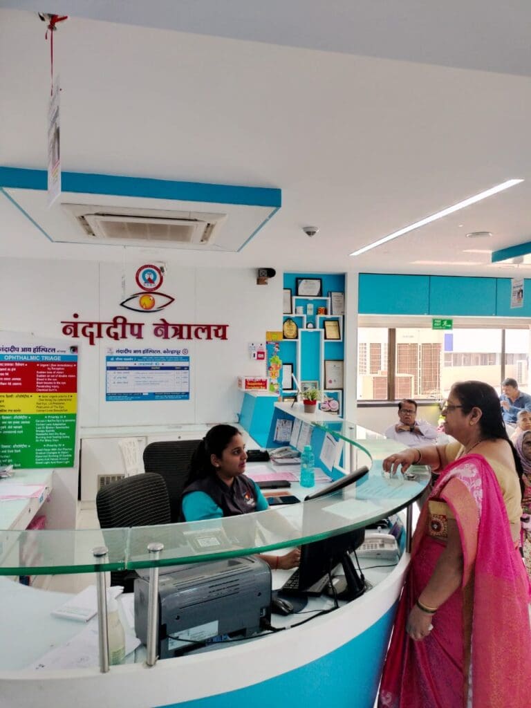 Kolhapur Branch reception area image in nandadeep hospital