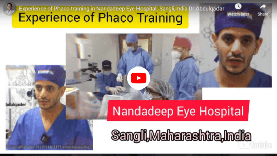 Video thumbnail experience of Phaco training at Sangli