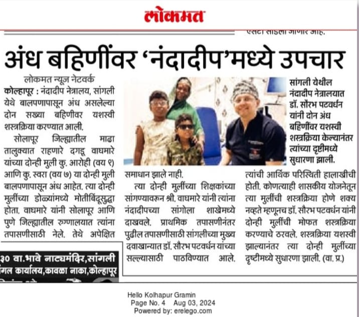 New about Nandadeep Eye Hospital