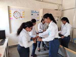 School of Optometry Student do that activities at Nandadeep Eye Hospital