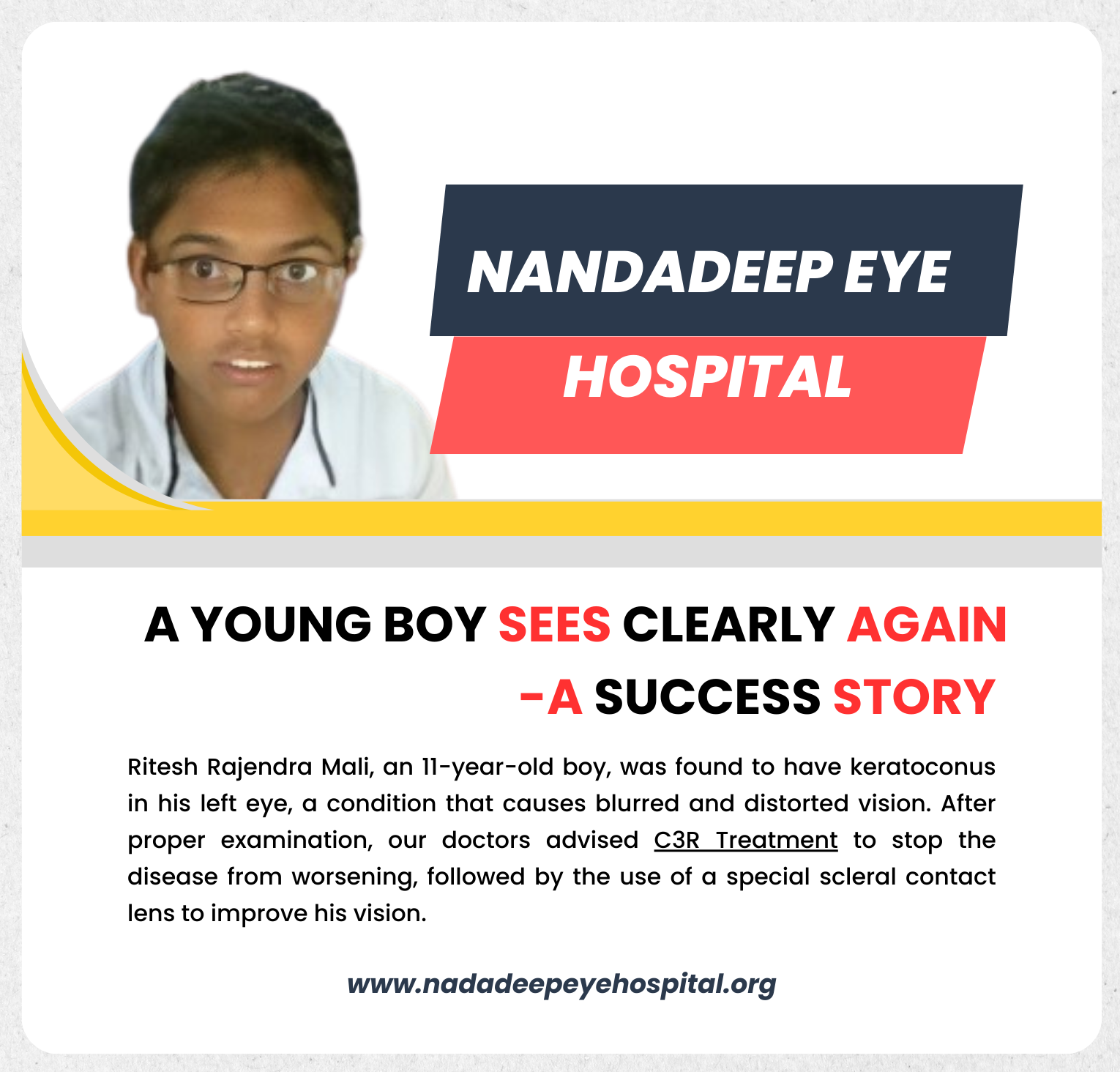 Ritesh regains better vision